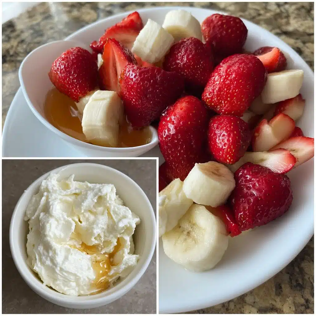 Mascarpone Fruit Dip with Honey + Vanilla