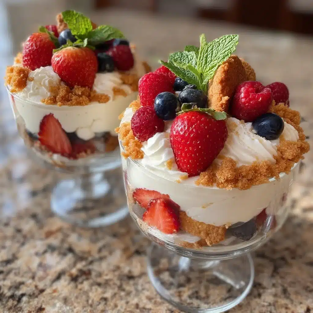 Memorial Day Dessert Cups with Berries and Cream 5 Memorial Day Dessert Cups with Berries and Cream