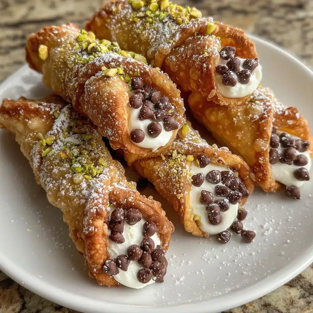 Mini Cannoli Cones with Chocolate Chips 5 Mini Cannoli Cones with Chocolate Chips