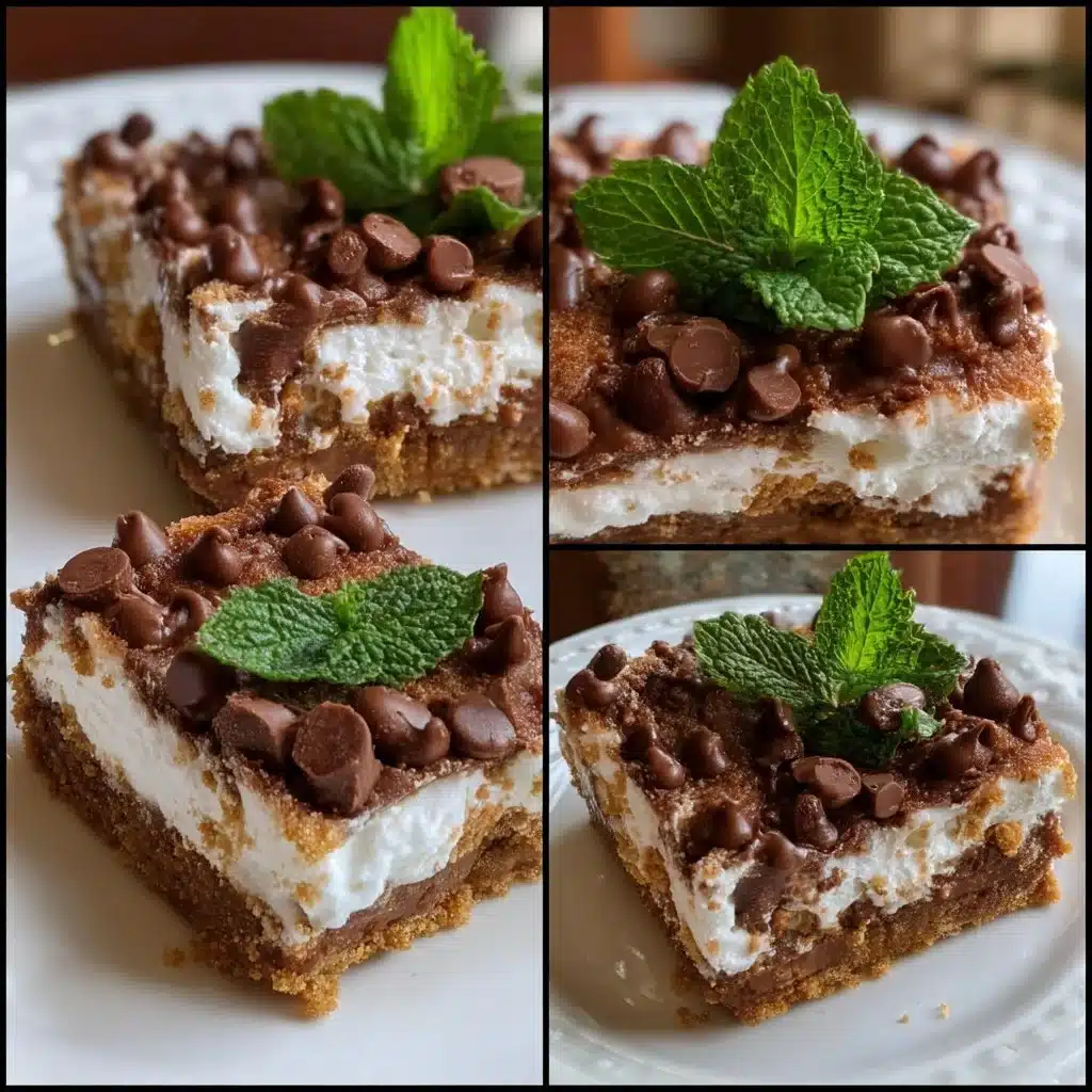 Mint Chocolate Mascarpone Bars 6 Mint Chocolate Mascarpone Bars