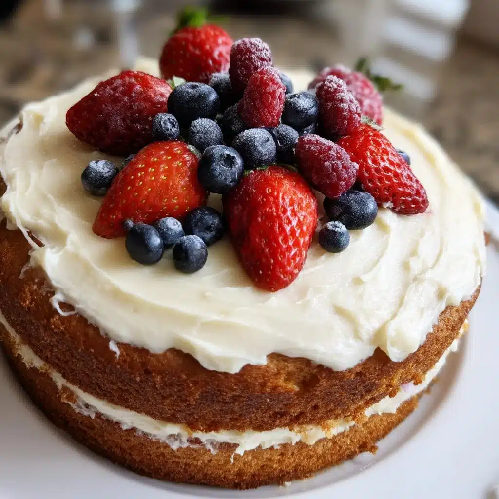 Mother’s Day Cake with Vanilla Berry Frosting 4 Mother’s Day Cake with Vanilla Berry Frosting