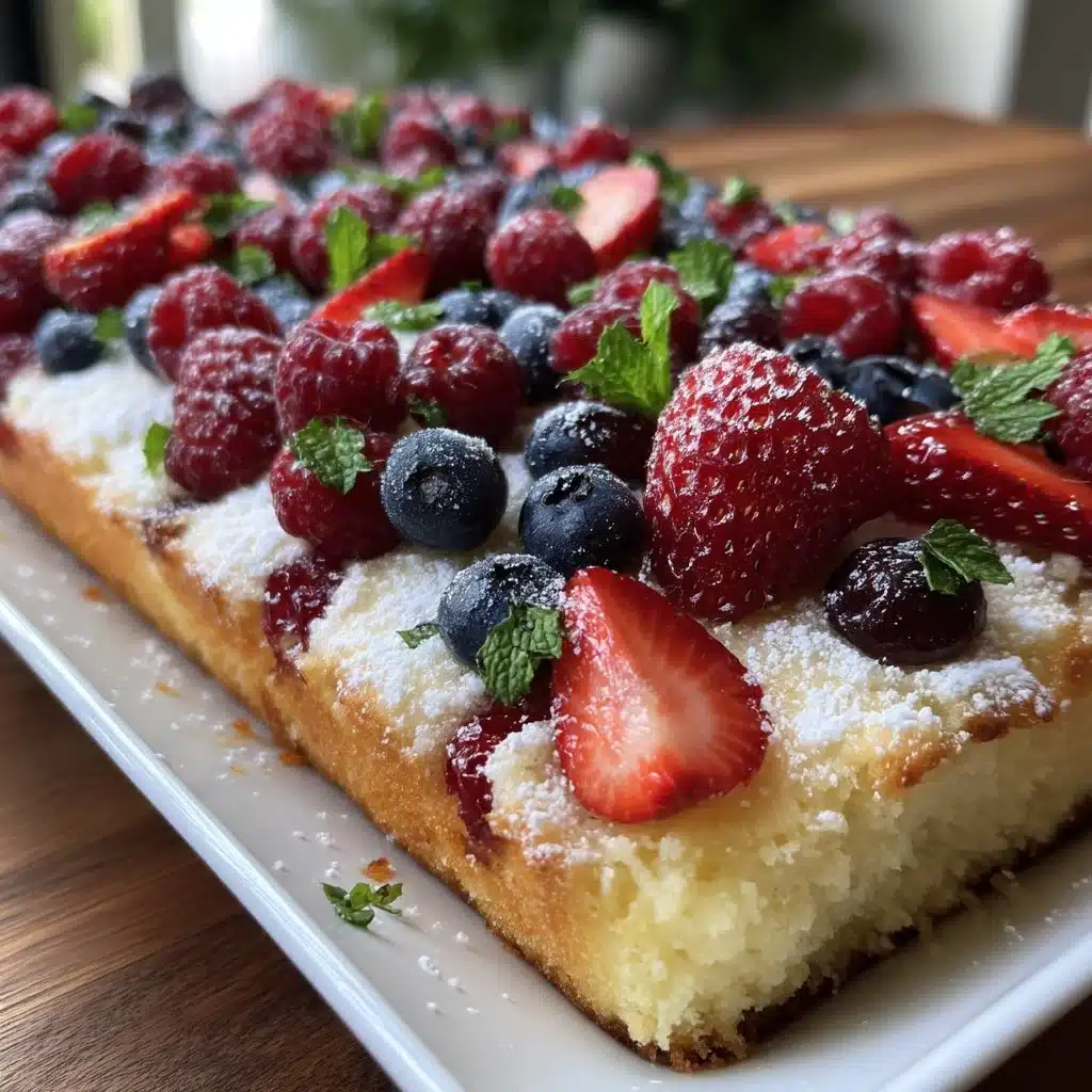 Mother’s Day Sheet Cake with Fresh Berries