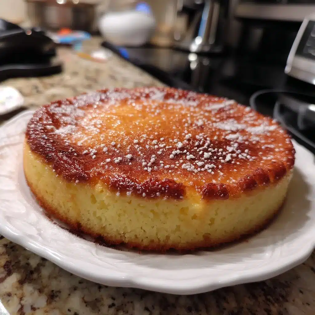 Old-Fashioned Custard Cake with Nutmeg Sugar 4 Old-Fashioned Custard Cake with Nutmeg Sugar