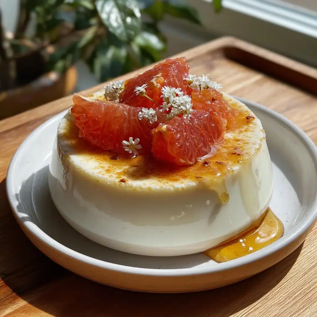 Orange Blossom Panna Cotta with Honey Citrus