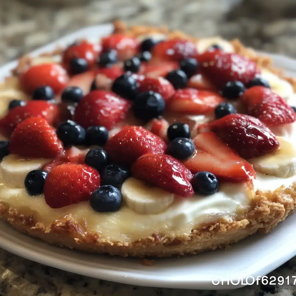 Patriotic Fruit Pizza for Memorial Day