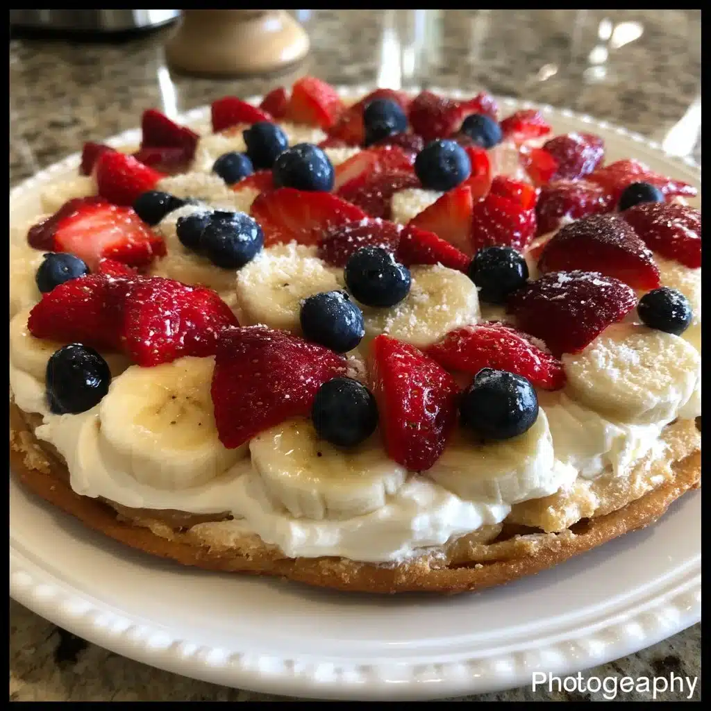 Patriotic Fruit Pizza for Memorial Day