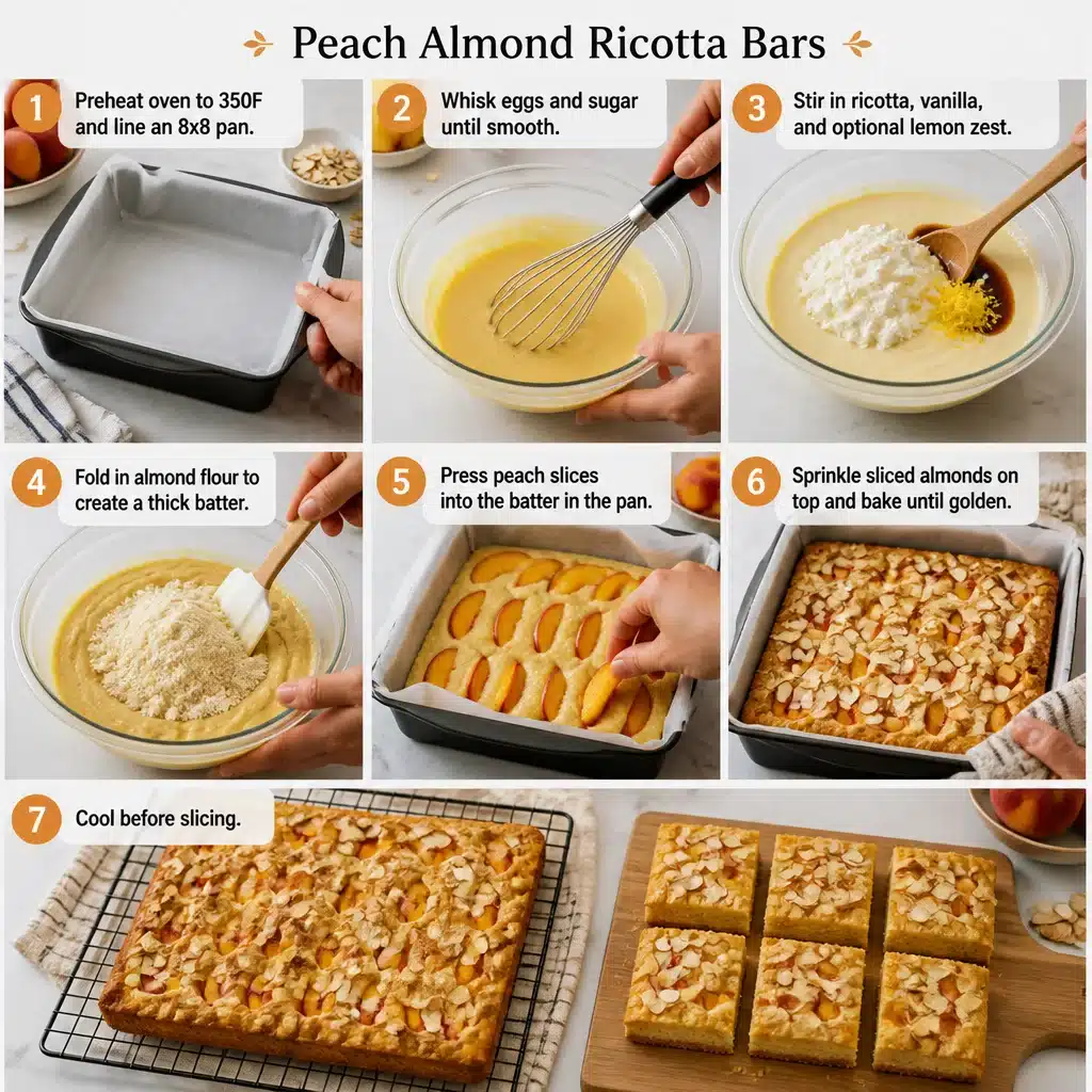 Peach Almond Ricotta Bars – A Delightful Summer Treat! 9 Peach Almond Ricotta Bars