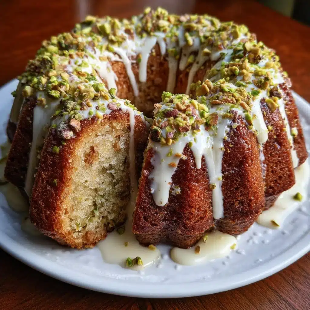 Pistachio Bundt Cake with Irish Cream Glaze 4 Pistachio Bundt Cake with Irish Cream Glaze