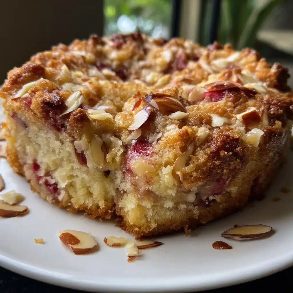 Rhubarb Almond Snack Cake 5 Rhubarb Almond Snack Cake