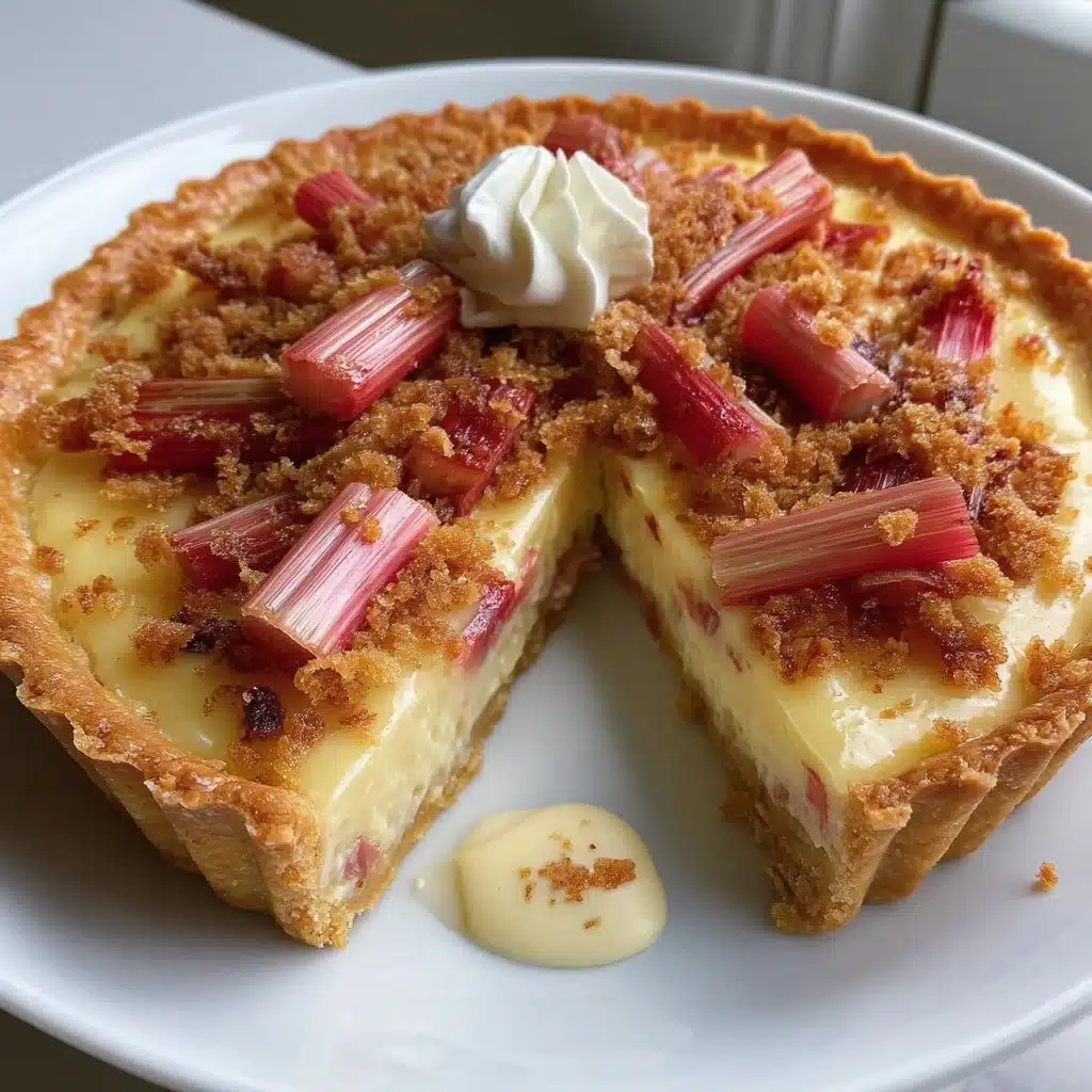Rhubarb Mascarpone Custard Tart 3 Rhubarb Mascarpone Custard Tart