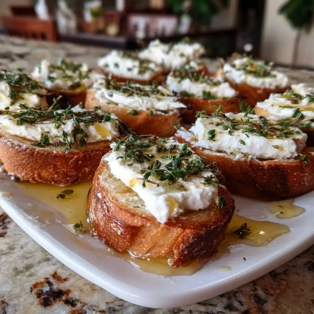 Ricotta & Honey Crostini 5 Ricotta & Honey Crostini