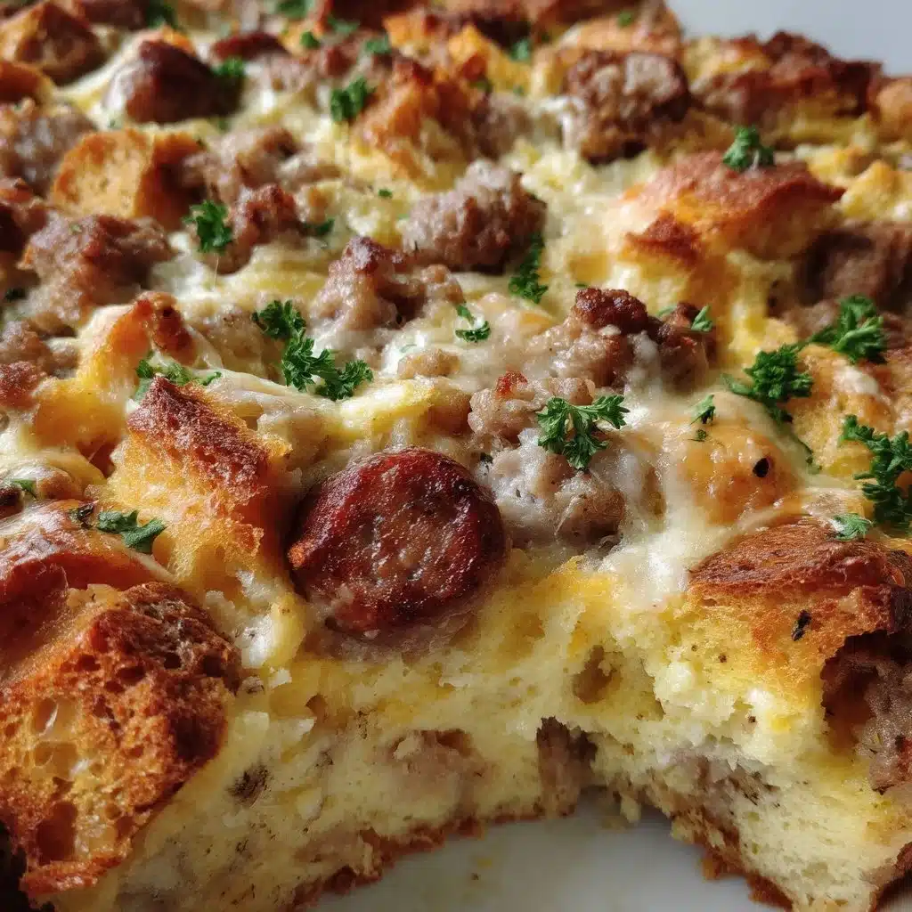 Ricotta Breakfast Casserole with Sausage