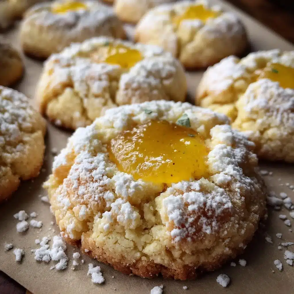 Ricotta Lemon Curd Thumbprint Cookies