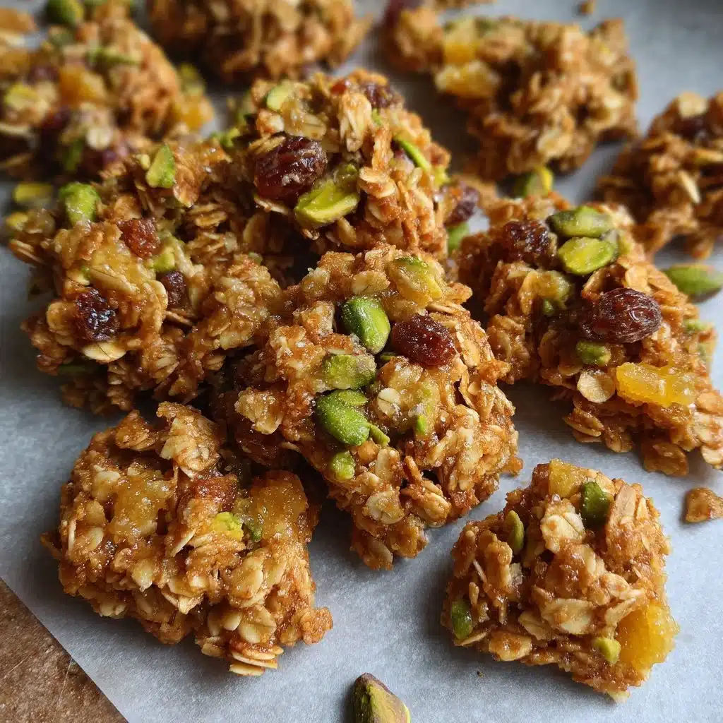Salted Honey Pistachio Granola Clusters