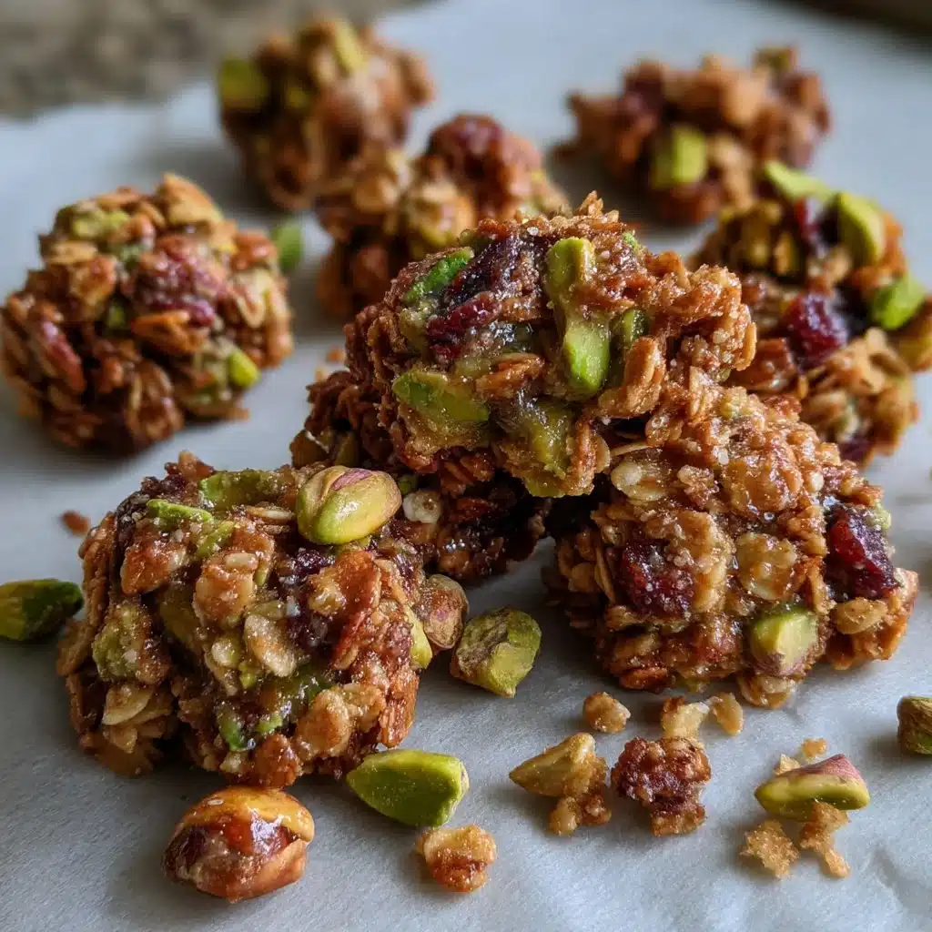 Salted Honey Pistachio Granola Clusters