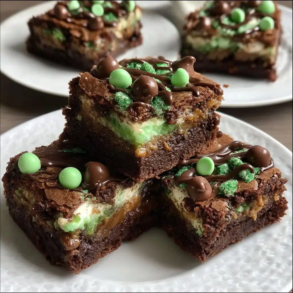 Shamrock Mint Brownie Bars 3 Shamrock Mint Brownie Bars
