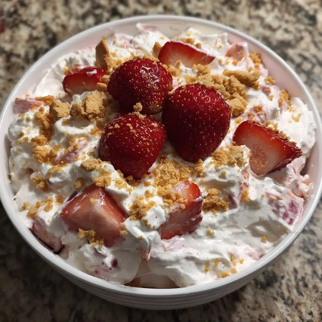 Strawberry Cheesecake Fluff Salad 6 Strawberry Cheesecake Fluff Salad