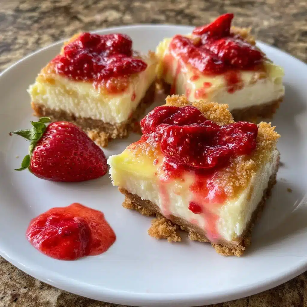 Strawberry Lemonade Cheesecake Bars