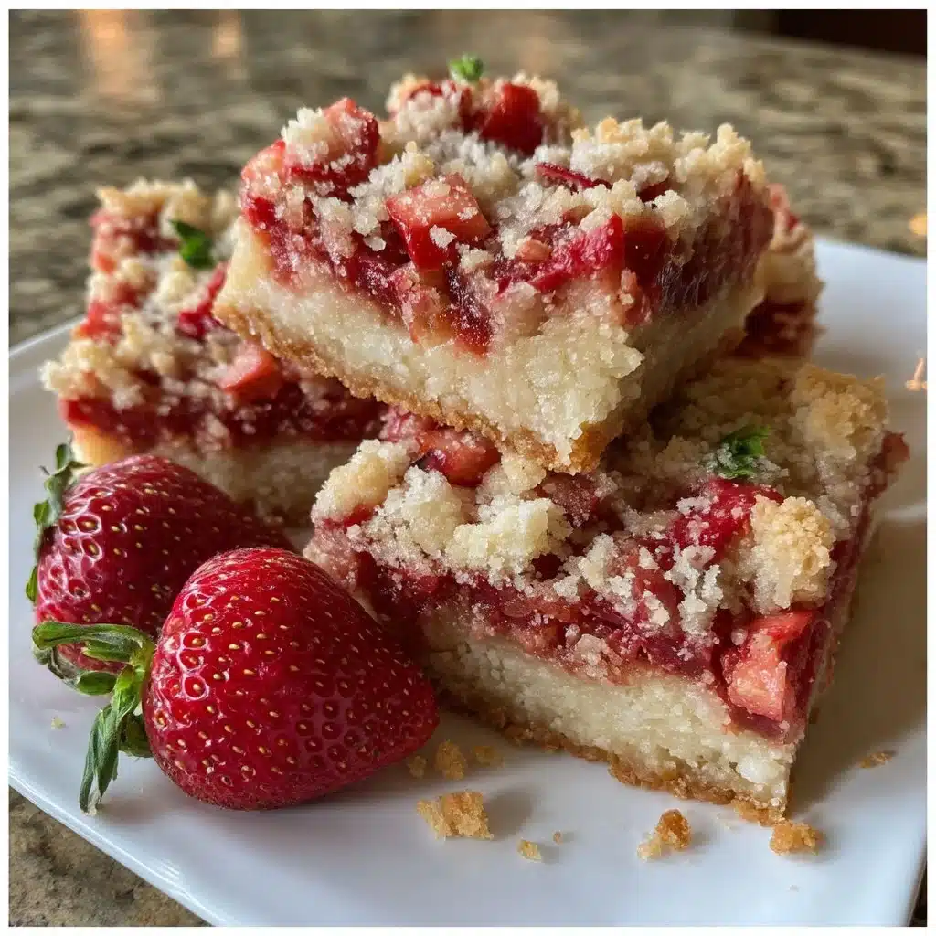 Strawberry Rhubarb Dessert Bars 3 Strawberry Rhubarb Dessert Bars