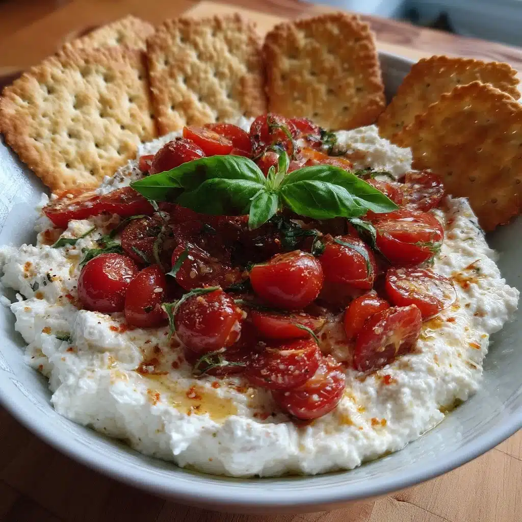Whipped Ricotta Dip with Marinated Tomatoes 3 Whipped Ricotta Dip with Marinated Tomatoes